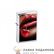 Zippo / Зажигалка 28655 «Губы» 56 х 36 х 12 мм. цвет хром полированный 