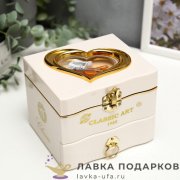 Музыкальная шкатулка механическая «Комод» 13 х 12 х 11 см. белый 390.9003 