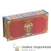 Шкатулка для денег в картонной обложке «Неприкосноенный запас» 18 х 09 х 04 см. цвет бордо 344.5292 