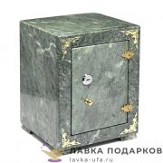 УК / Сейф из камня 24 х 16 х 19 см. змеевик + кейс 7702 