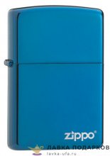 Zippo / Зажигалка 20446_ZL «Классика с лого Zippo» 56 х 36 х 12 мм. сапфир 