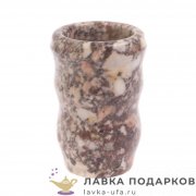 УК / Карандашница из камня «Стакан витой» 11 х 07 х 07 см. креноид 7138 