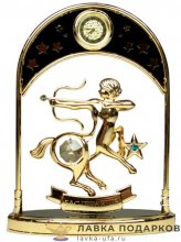 Юнион / Фигурка с часами «Знак зодиака - Стрелец» 14 см. 67332 