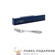 КМ / Вилка столовая «Пламя» 20 см. посеребренная с чернением (1 шт)  
