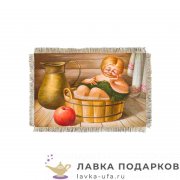 Свиток - магнит «Оберег - Домовенок в бане» 15 х 11 см. 1451_От_Н-М 