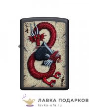 Zippo / Зажигалка 29840 «Дракон» 56 х 36 х 12 мм. цвет черный матовый 