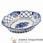 Гжель / Хлебница (м) 06 х 27 х 22 см. авт.Селиверстова Г.И. 