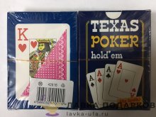 Карты игральные Texas Hold'em «Poker» 54 л. (атлас) Джамбо индекс МИКС   42616 