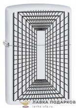 Zippo / Зажигалка 29916 «Перспектива» 56 х 36 х 12 мм. белый матовый 