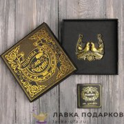 Подкова на счастье «Любви и гармонии», 06 х 06 см, цвет латунь  507.8467 