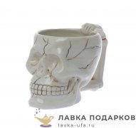 Кружка дизайнерская 450 мл. «Скелет» 15 х 11 х 09 см. белый Эвр_8214 
