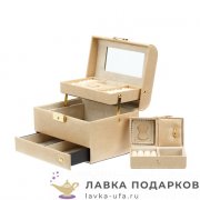 Jardin / Шкатулка для украшений с замком раздвижная «3 яруса» 20 х 16 х 14 см. бежевый P_6213_A 