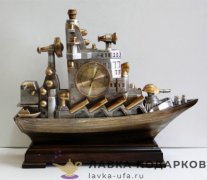 La Minor / Скульптурные часы «Крейсер» 37 х 31 х 11 см. антик 1403M 