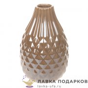 Ваза керамическая «Соты» 21 х 13 см, бежевый 113749 