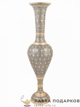 Кашмир / Ваза латунная с эмалью 90 х 19 х 19 см. черный (CJC) В_2444_36_17 