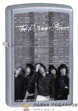 Zippo / Зажигалка 28428 «Роллинг Стоунз» 56 х 36 х 12 мм. цвет хром состаренный  