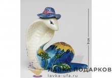 Pavone / Фигурка «Змея в шляпке» 10 х 09 см. голубой JP_51.14 