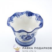 Гжель / Конфетница «Лидия» 15*15*12см. авт. Еремина Л.Г.  