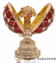 NB / Яйцо пасхальное «Сетка двойная. Букет» 05 см. цв. красный HE0897M-1+HE1837M 