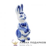 Гжель / Фигурка года «Заяц» 09 х 04 х 03 см. Гаврилов Э.В. 