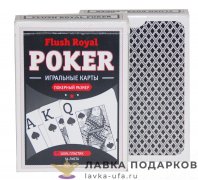 Карты игральные Royal Flush «Poker» 54 л. (пластик)  