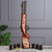 УК-К / Шкатулка из камня «Ларец с каменной росписью» 12х8х9см змеевик 1040 