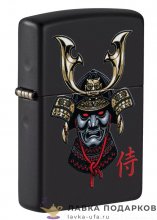 Zippo / Зажигалка 49259 «Самурай» 56 х 36 х 12 мм. черный матовый  