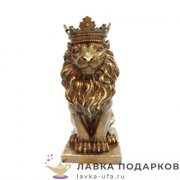 Скульптура «Король лев» 20 х 45 см. БРОНЗА БФ_6 