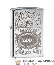 Zippo / Зажигалка 24751 «Zippo в Америке» 56 х 36 х 12 мм. хром полированный 