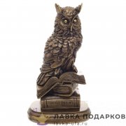 Фигура декоративная «Филин на книгах» 25 х 09 х 12 см. золото 626783_F435 