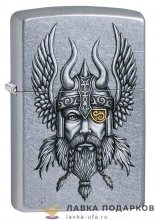 Zippo / Зажигалка бензиновая Zippo 29871 «Викинг» цв. хром состаренный  