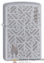 Zippo / Зажигалка «Орнамент с лого Zippo» 56 х 36 х 12 мм. хром полированный 29912  