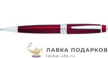 Ручка шариковая Cross Bailey, красный лак и хром, поворотный механизм, черный стержень (AT0452-8) 