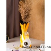 Ваза керамическая «Золотая рыбка» желтая 35 х 24 х 12 см.118.4658 