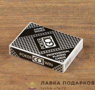 Карты игральные «Poker CQ» 54 л. (атлас) Джамбо индекс, рубашка черная 419.7581 