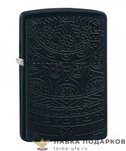 Zippo / Зажигалка бензиновая  Zippo 29989 «Тон на тон» цв. черный матовый  