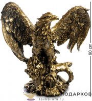 Скульптура «Орел большой» 60 х 58 х 30 см. БРОНЗА  ФП_297_2 