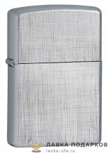 Zippo / Зажигалка 28181 «Классика Лен» 56 х 36 х 12 мм. хром матовый 
