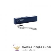 КМ / Ложка чайная «Пламя» 14 см. посеребренная с чернением (6 шт)   