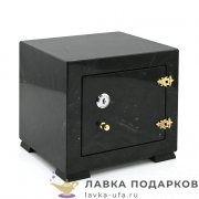 УК / Сейф из камня 19 х 16 х 16 см. змеевик + кейс 7706 