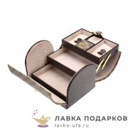 Jardin / Шкатулка для украшений с замком «Сумочка 3 яруса» 21 х 15 х 15 см. беж-коричн. PE_60025 
