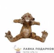 Фигурка года «Обезьянка с улыбкой» 08 х 13 см. (коричневый) EVE_50264 