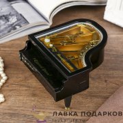 Музыкальная шкатулка механическая «Рояль» 16 х 14 х 08 см. коричневый 285.8197   
