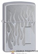 Zippo / Зажигалка 29910 «Пламя блики» 56 х 36 х 12 мм. хром полированный 