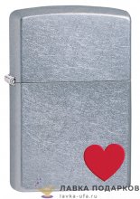 Zippo / Зажигалка 29060 «Сердце» 56 х 36 х 12 мм. цвет хром состаренный 