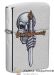 Zippo / Зажигалка 49488 «Меч и череп» 56 х 36 х 12 мм. цвет хром матовый