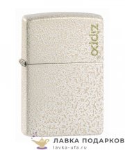 Zippo / Зажигалка 49181_ZL «Классика с лого Zippo» 56 х 36 х 12 мм. ртутное стекло  бежевый 