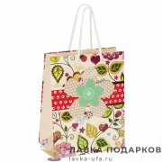 Уп СКАЗКА / Пакет подарочный «Загадка» 23 × 10 × 18 см. цв. бежевый (S) 606581 