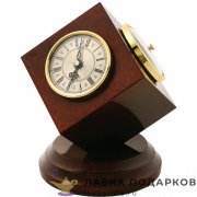 МТО С / Барометр настольный - круг, шкала D:110 мм. корпус 15  х 20 см. цв. орех БН_30 бар 