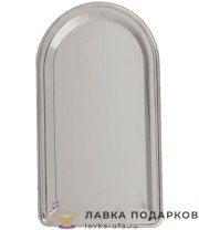 КМ / Поднос для самовара гладкий 23 х 40 см, цвет никель 